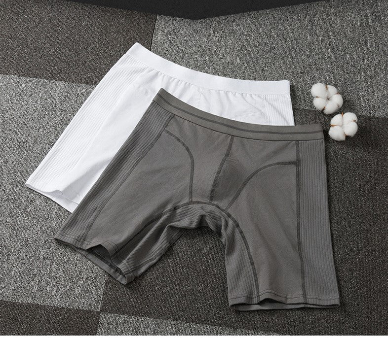 Men's cycling underwear sports anti-wear thigh root comfortable dry boxer long mid-waist fitness essential breathable