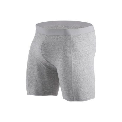 Men's underwear stretch cotton mid waist breathable long men's sports boxer shorts