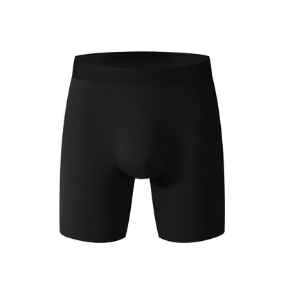 Long men's underwear mid-waist anti-friction sports boxer shorts