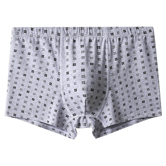 Men's combed cotton underwear spring and autumn men's loose boxer briefs middle-aged men's boxer briefs