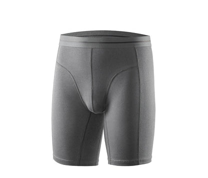 Men's cycling underwear sports anti-wear thigh root comfortable dry boxer long mid-waist fitness essential breathable