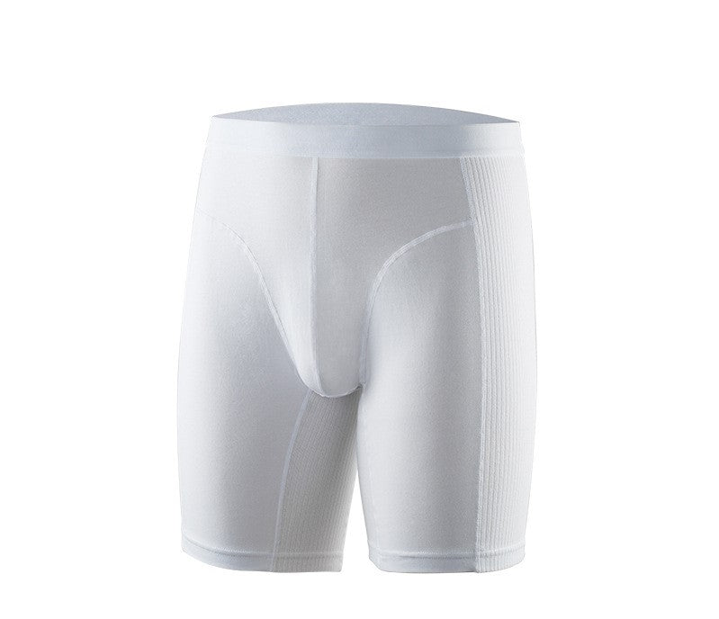 Men's cycling underwear sports anti-wear thigh root comfortable dry boxer long mid-waist fitness essential breathable