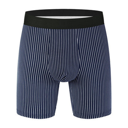 Men's Underwear Men's Long Boxer Briefs Striped Boxer Shorts Fashion Trend New