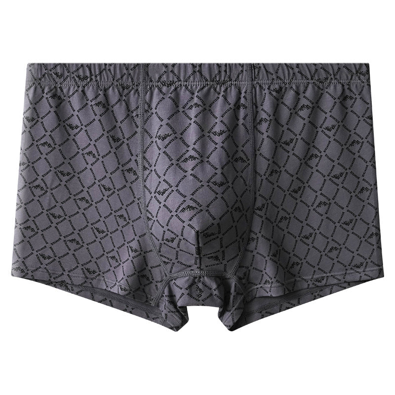 Men's combed cotton underwear spring and autumn men's loose boxer briefs middle-aged men's boxer briefs