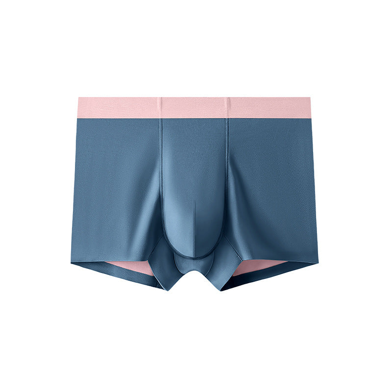 Spring and summer 100S men's underwear seamless modal silk antibacterial crotch high-end underwear boys' mid-waist boxer briefs