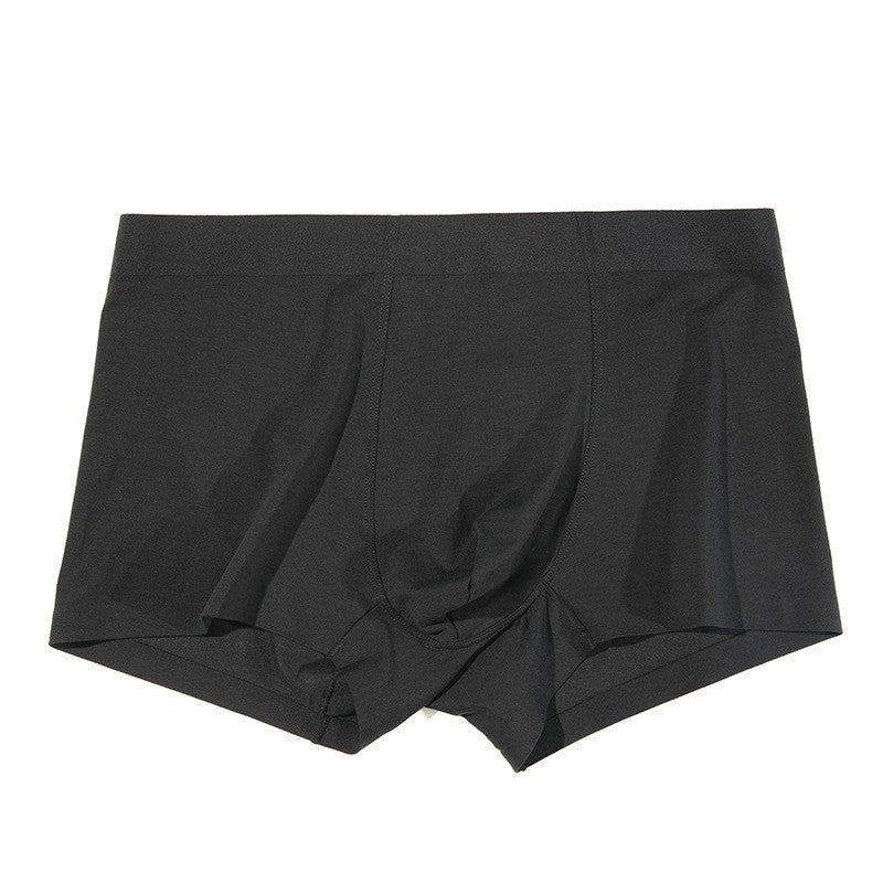 Long-staple cotton seamless boxer shorts solid color youth boys shorts spot men's underwear pure cotton