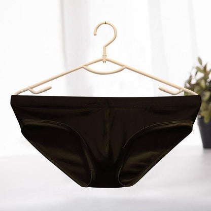 Men's ice silk briefs summer thin breathable panties convex shorts