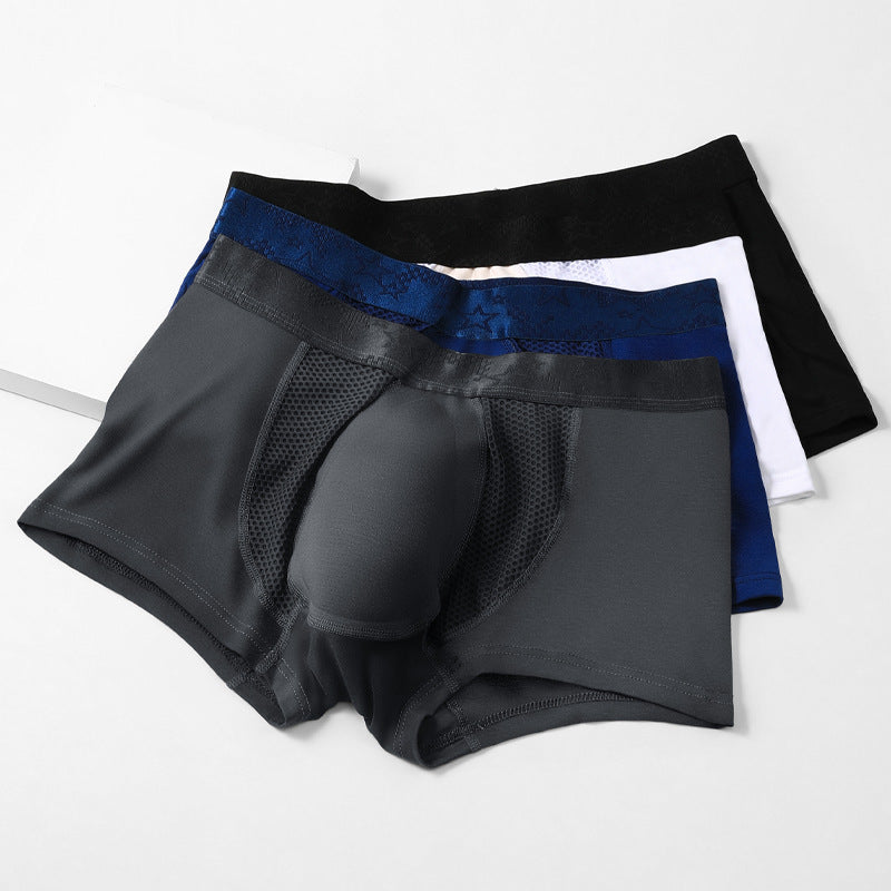 Men's Underwear 3DU Convex Pouch Youth Underwear Men Comfortable Breathable Trousers Antibacterial Boys Sexy Boxer Shorts