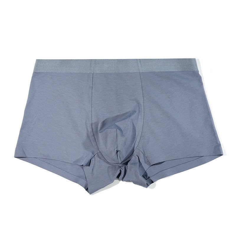 Long-staple cotton seamless boxer shorts solid color youth boys shorts spot men's underwear pure cotton