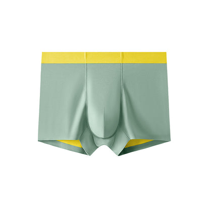 Spring and summer 100S men's underwear seamless modal silk antibacterial crotch high-end underwear boys' mid-waist boxer briefs