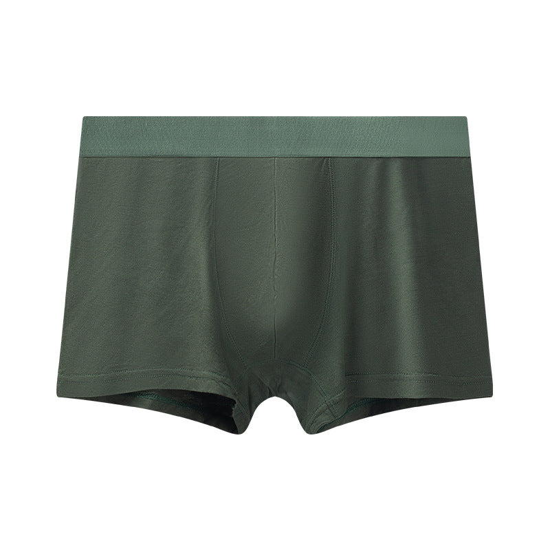 Men's underwear boxer briefs modal skin-friendly solid color quick-drying boxer briefs