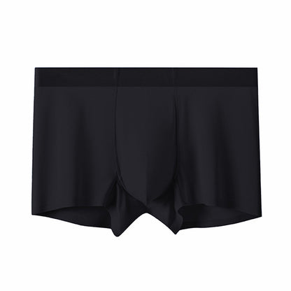 Ice silk men's underwear male students double-layer inner crotch breathable and comfortable summer boxer shorts